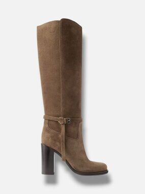 BRUNELLO CUCINELLI Women's Brown Suede Knee Boots Shoes Size 6